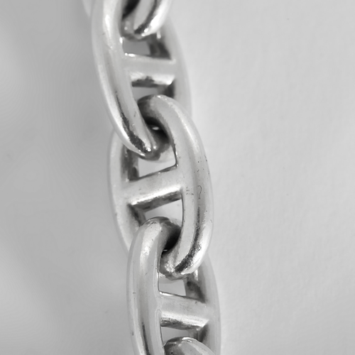 Hermes Collier Chaîne d'Ancre Argent
