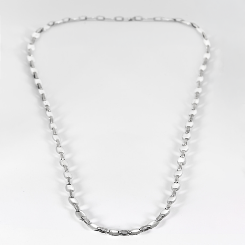 Rare Sautoir en argent Hermès