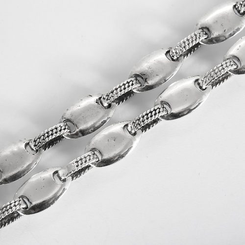 Rare Sautoir en argent Hermès