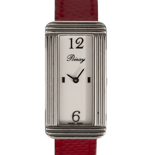 Montre POIRAY - Ma Baguette - Ma première allongée - Montre en acier à boitier rectangulaire et à mouvement quartz 58 Facettes DV11015-4