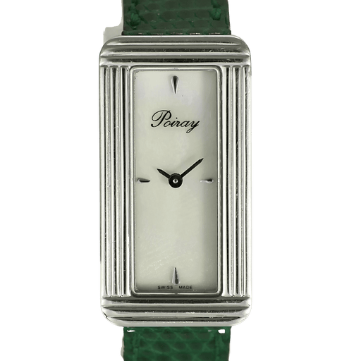Montre POIRAY - Ma Baguette - Ma première allongée - Montre en acier à boitier rectangulaire et à mouvement quartz 58 Facettes DV11015-3