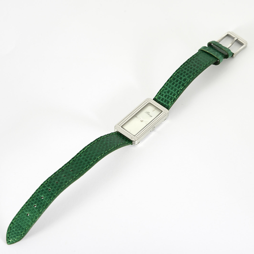 POIRAY - Ma Baguette - Ma première allongée - Montre en acier à boitier rectangulaire et à mouvement quartz