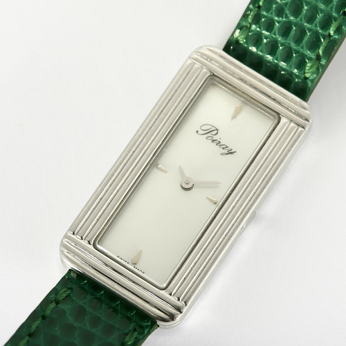 POIRAY - Ma Baguette - Ma première allongée - Montre en acier à boitier rectangulaire et à mouvement quartz
