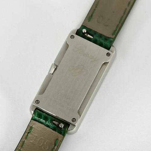 POIRAY - Ma Baguette - Ma première allongée - Montre en acier à boitier rectangulaire et à mouvement quartz