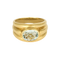 Bague en Or jaune 18k Aquamarine