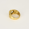 Bague en Or jaune 18k Aquamarine