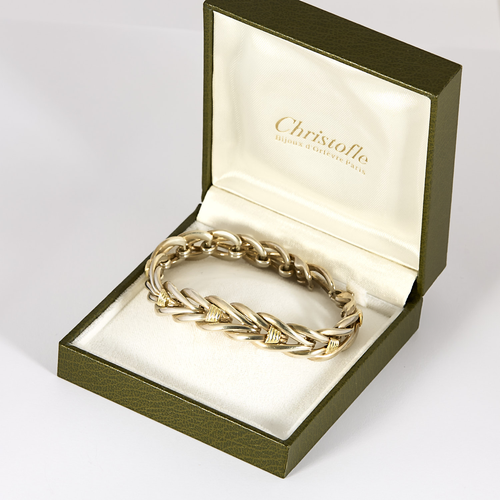 Christofle - Bracelet Or jaune 18k et Argent