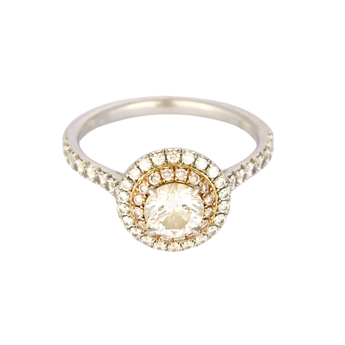 TIFFANY - SOLESTE - Bague Platine et Or blanc 18k Diamant