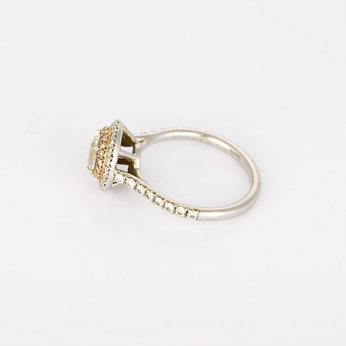 TIFFANY - SOLESTE - Bague Platine et Or blanc 18k Diamant