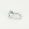 Poiray - Filles Antik - Élégante bague en or blanc, topaze de 8 carats et diamants