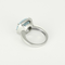 Poiray - Filles Antik - Élégante bague en or blanc, topaze de 8 carats et diamants