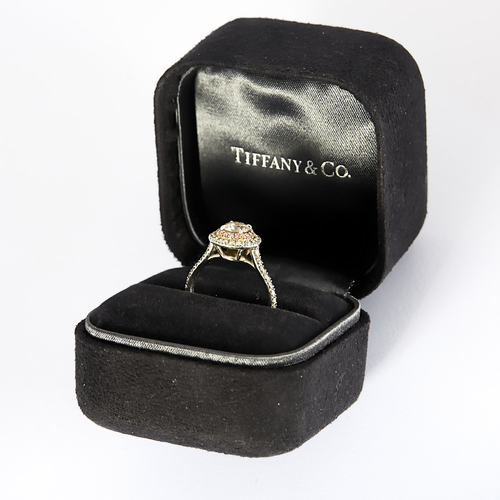 TIFFANY - SOLESTE - Bague Platine et Or blanc 18k Diamant