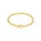 Délicate bague en or jaune et diamant : 0,05 carat