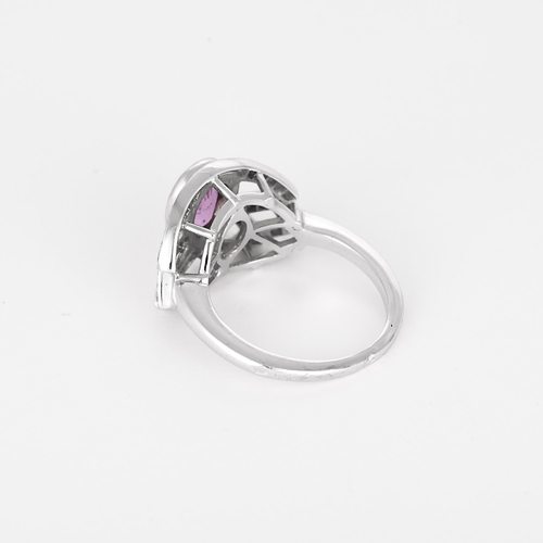 MELLERIO - FLORE Bague en Or blanc 18k Saphir