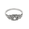 Bague Or blanc 18k et Platine Diamants