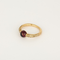 Pomellato - M'ama non M'ama - Bague jonc en or rose, tourmaline et diamants bruns : 0,35 carat
