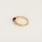 Pomellato - M'ama non M'ama - Bague jonc en or rose, tourmaline et diamants bruns : 0,35 carat