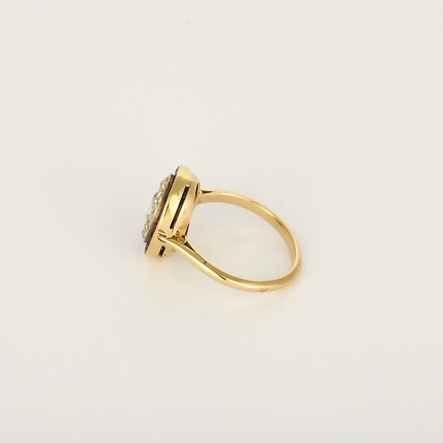 Bague en Or jaune 18k Diamant