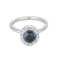 Bague en Or blanc 18k Saphir