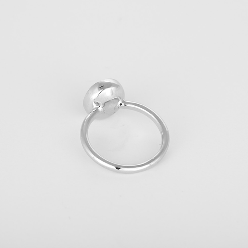 Bague en Or blanc 18k Saphir