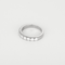 Demie Alliance en or gris et diamants