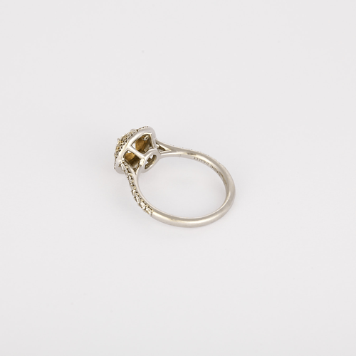 Bague 51 TIFFANY - SOLESTE - Bague Platine et Or blanc 18k Diamant 58 Facettes DV32035-1