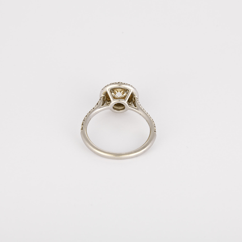 Bague 51 TIFFANY - SOLESTE - Bague Platine et Or blanc 18k Diamant 58 Facettes DV32035-1