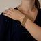 Élégant bracelet ruban en or jaune