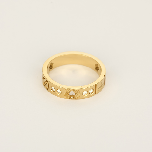 Gucci Bague Icon en Or jaune 18k Diamant