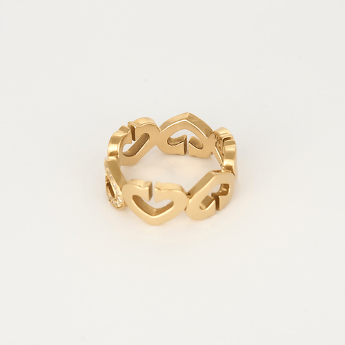 Cartier - Coeur C - Bague en or jaune et diamants