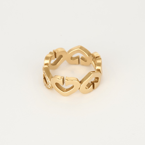 Cartier - Coeur C - Bague en or jaune et diamants