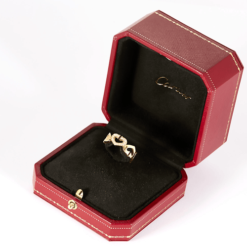 Cartier - Coeur C - Bague en or jaune et diamants