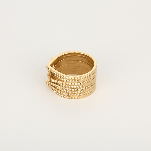 Bague 53 Repossi Bague Antifer Huit rangs en or rose 18k et diamants 58 Facettes DV31954-3