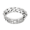 54 Dior - Bague souple gourmette or blanc et diamants 58 Facettes DV31405-1