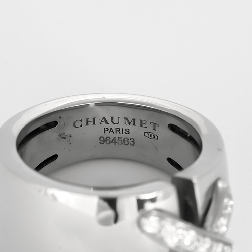 Bague 54.5 Bague en Or blanc 18k Diamant 58 Facettes DV31915-1