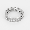Bague 54 Dior - Bague souple gourmette or blanc et diamants 58 Facettes DV31405-1