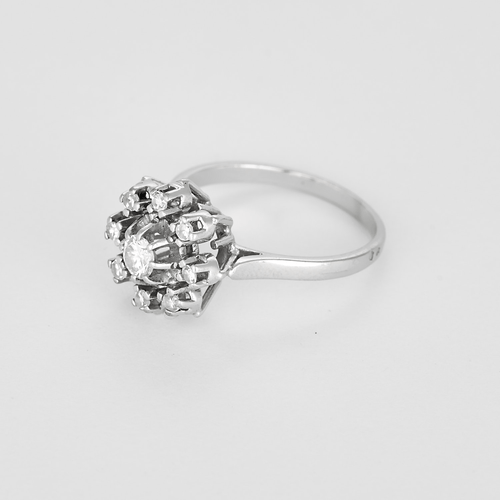 Bague 57 Alliances en Or jaune 18k Diamant 58 Facettes DV26158-11