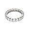Alliance américaine en or blanc, diamants : 1,60 carat
