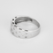 Bague 55 Bague bandeau en or gris et petits diamants 58 Facettes DV31598-1