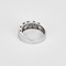 Bague 55 Bague bandeau en or gris et petits diamants 58 Facettes DV31598-1