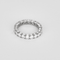 Alliance américaine en or blanc, diamants : 1,60 carat