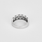 Bague 55 Bague bandeau en or gris et petits diamants 58 Facettes DV31598-1