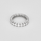 Alliance américaine en or blanc, diamants : 1,60 carat