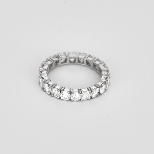 Alliance américaine en or blanc, diamants : 1,60 carat