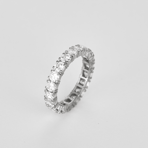 Alliance américaine en or blanc, diamants : 1,60 carat