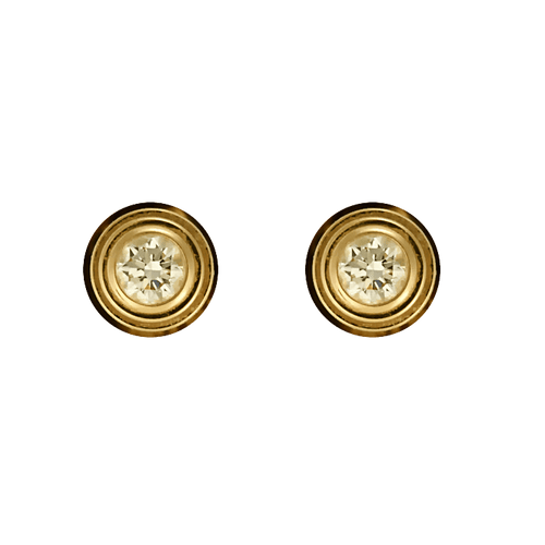 Boucles d'oreilles Cartier - Cartier d'amour - Puces d'oreilles en or jaune et diamants 58 Facettes DV26666-2
