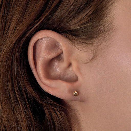 Boucles d'oreilles Cartier - Cartier d'amour - Puces d'oreilles en or jaune et diamants 58 Facettes DV26666-2