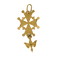 Pendentif Pendentif Croix Huguenote en or jaune 58 Facettes DV32130-2