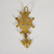 Pendentif Pendentif Croix Huguenote en or jaune 58 Facettes DV32130-2