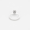 Bague solitaire en or gris et diamant 0.70 carat environ.